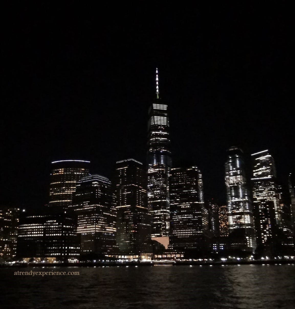 New York by Night vista dall'Hudson
