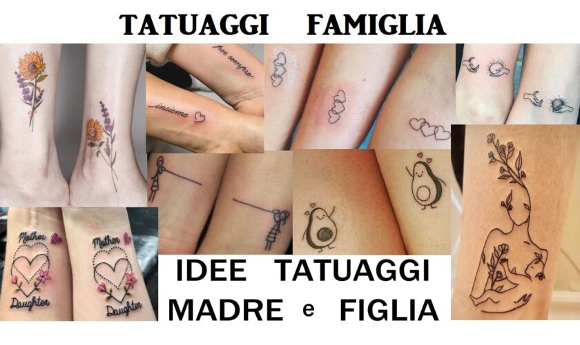 idee tatuaggi mamma e figlia tattoo per famiglie