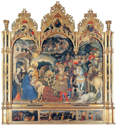 adorazione dei magi di gentile da fabriano