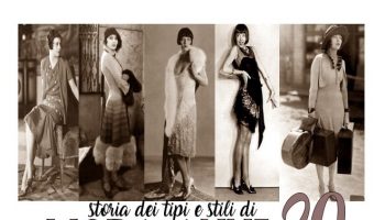 storia dei tipi e stili di moda anni 20 donna e uomo