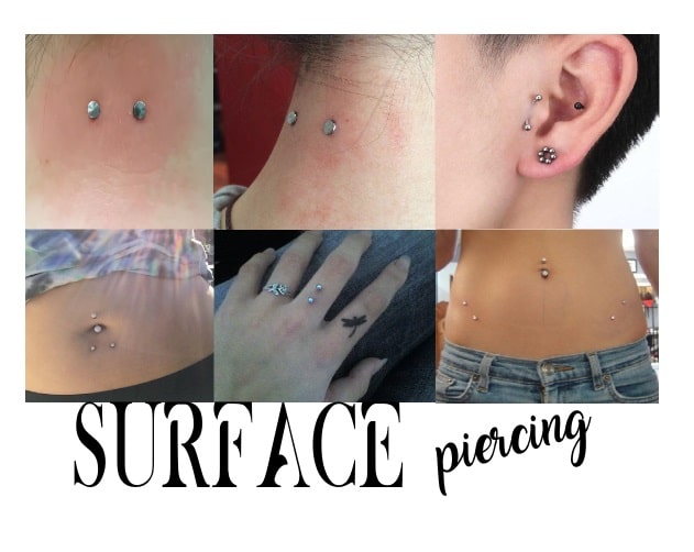 tipi di surface piercing Dove fare il surface piercing e come avviene la foratura