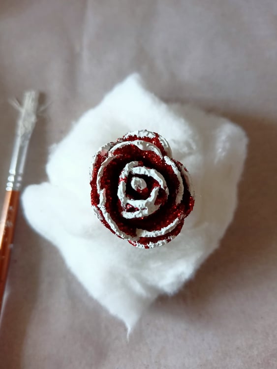colorare di neve la rosa