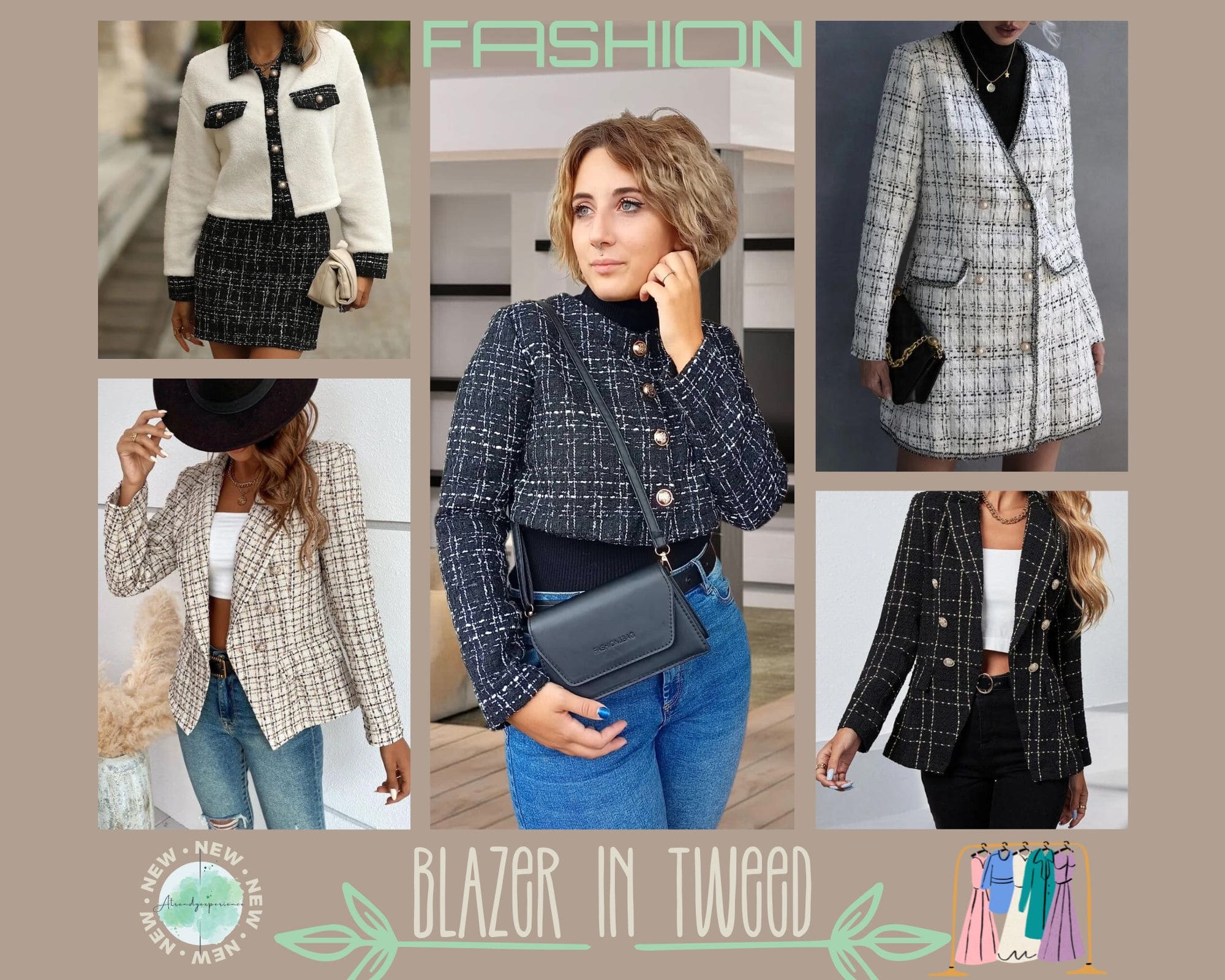 blazer in tweed 