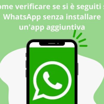 Ecco come verificare se si è seguiti su WhatsApp senza installare un'app aggiuntiva