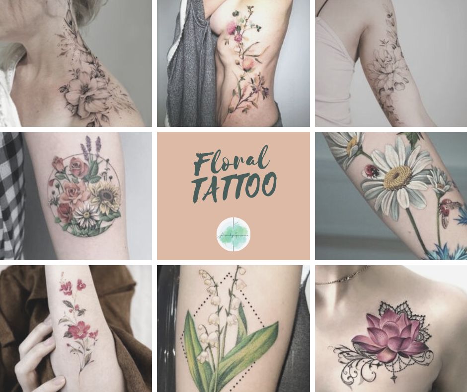 Tendenze tattoo 2023: tatuaggi floreali