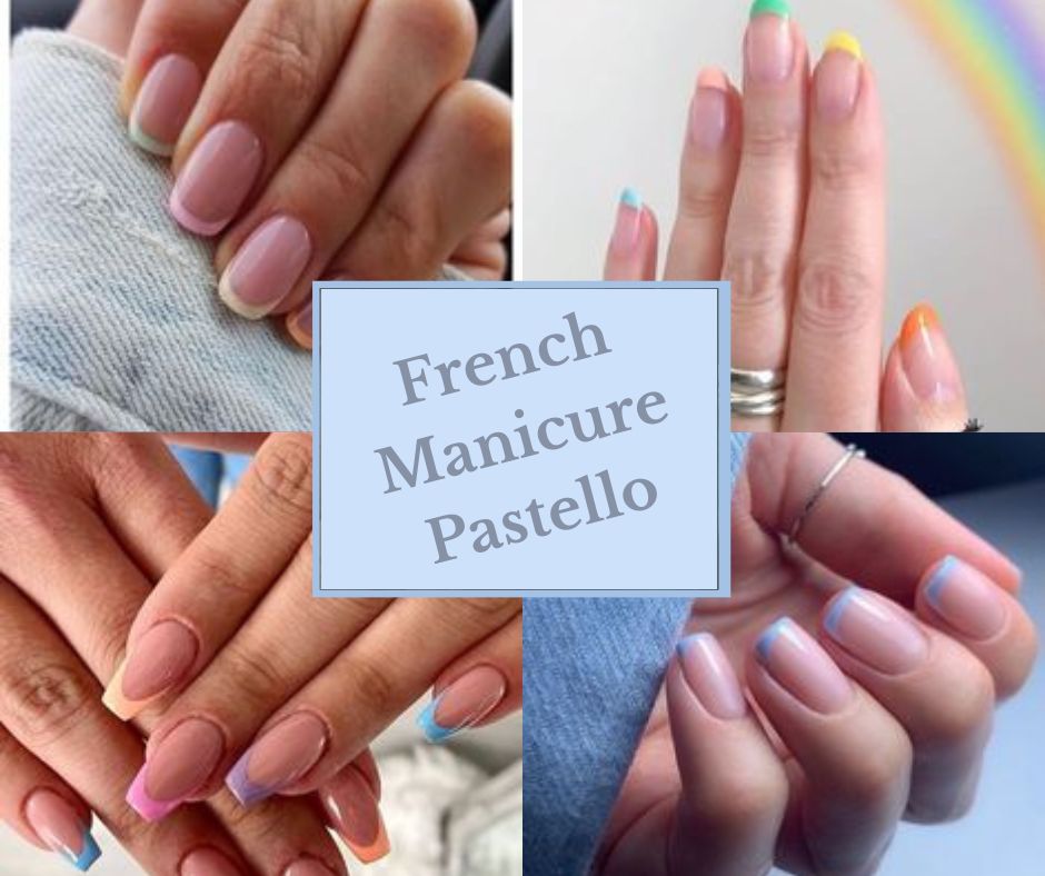 French manicure pastello