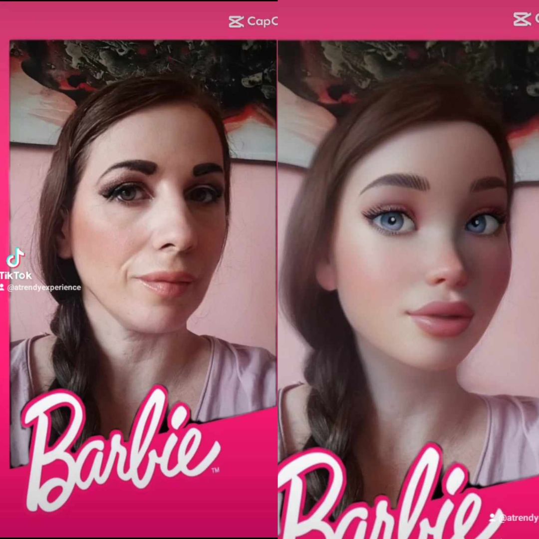 filtro virale barbie + capcut