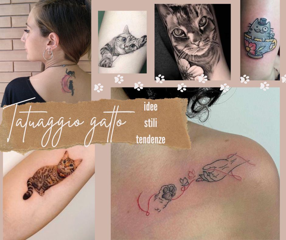 Tatuaggio gatto le migliori idee per un tattoo gatto di tendenza