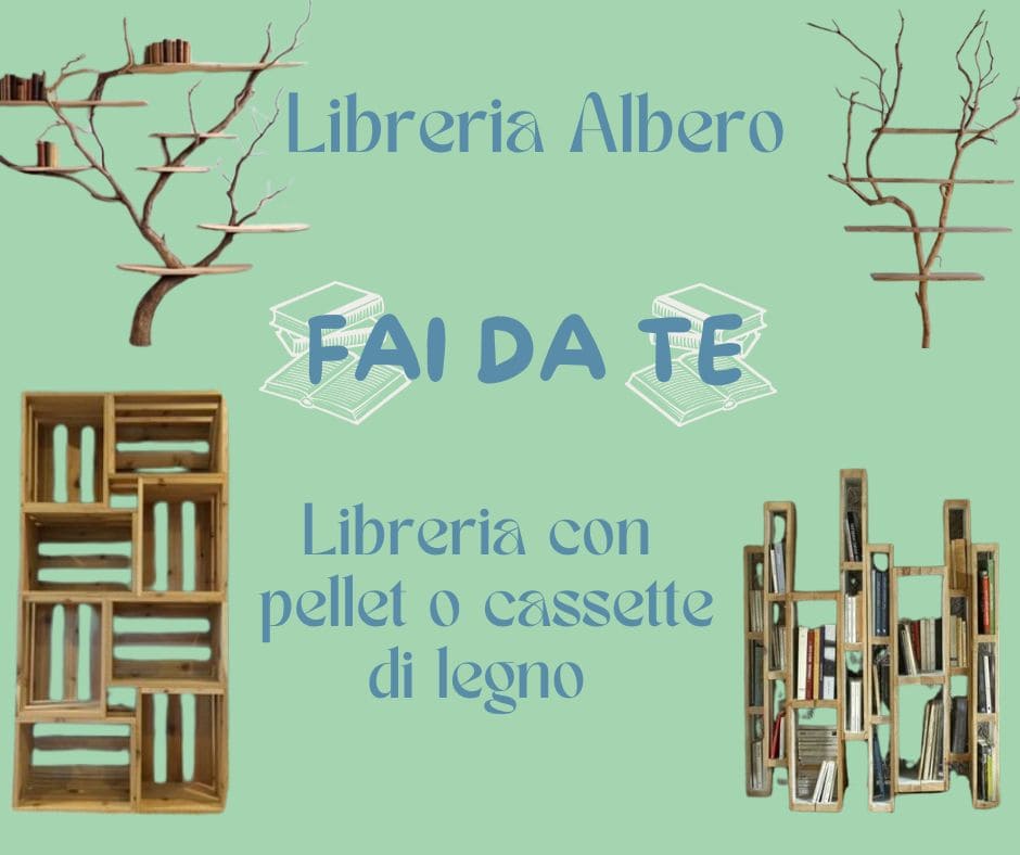 Creare una libreria bella: 3 idee con il legno e tutorial