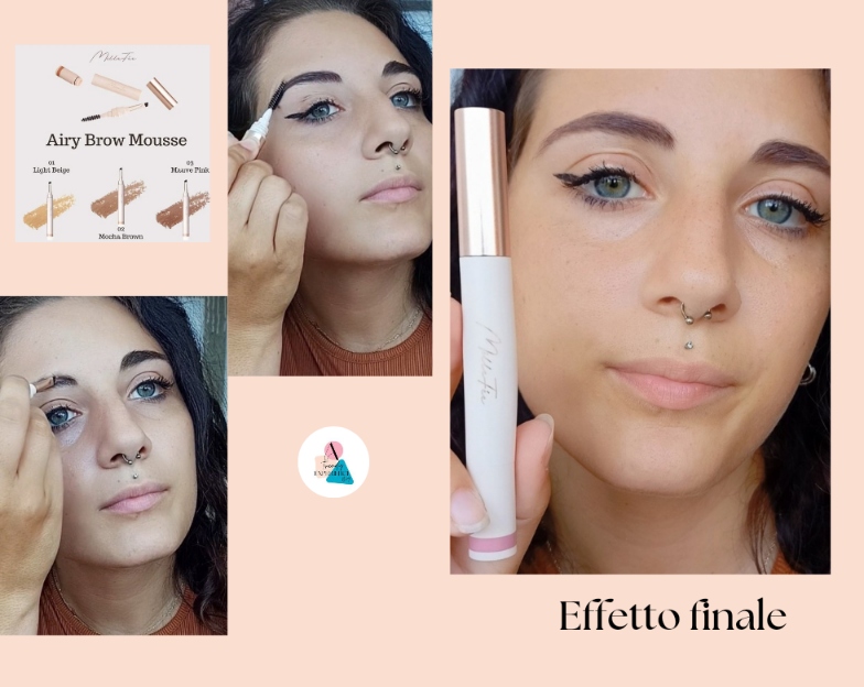 Eyebrown liner Millefee Airy Brown Mousse