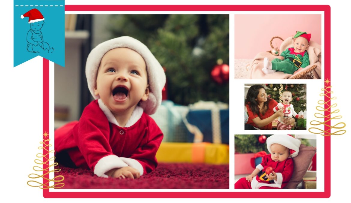 Come vestire un neonato a Natale in modo perfetto e pratico