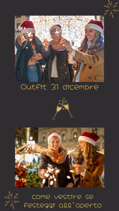 Outfit Capodanno vestiti a strati