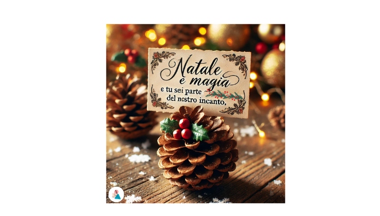 Segnaposto natalizi fai da te con pigne
