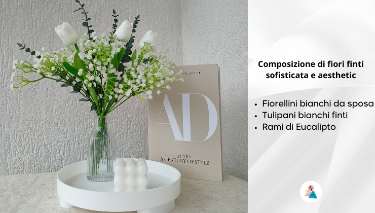 Composizione di fiori finti tutorial