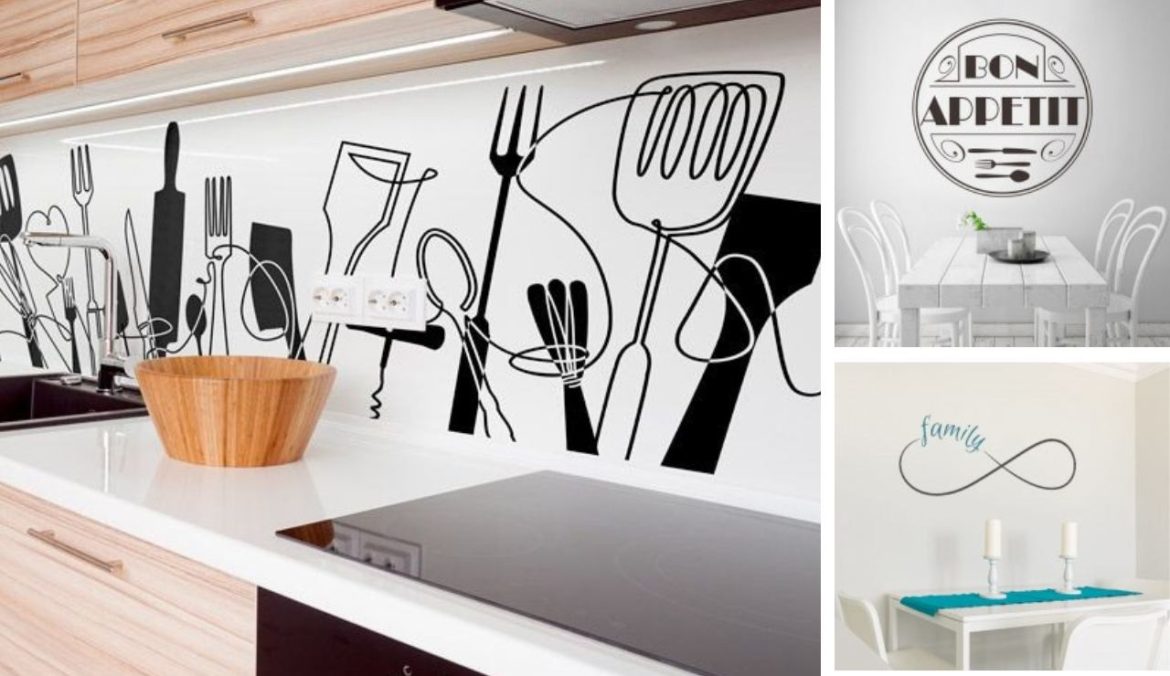 Adesivi murali per decorare la tua cucina e gli angoli di casa