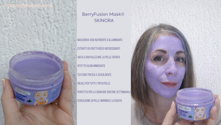 BerryFusion Mask® SKINORA energia detox e luminosità immediata