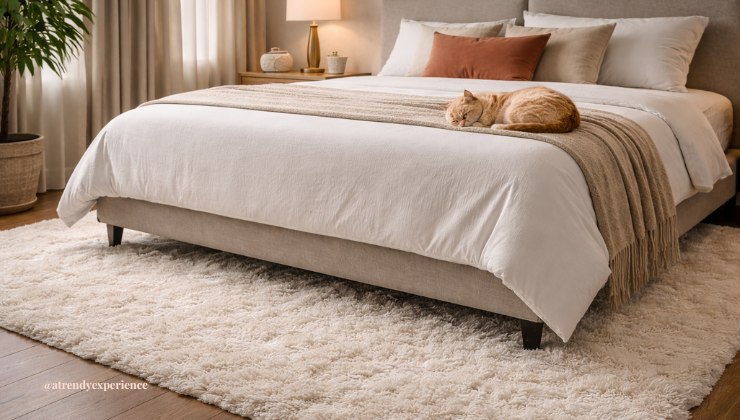 Il tappeto in camera da letto: come posizionare il tappeto