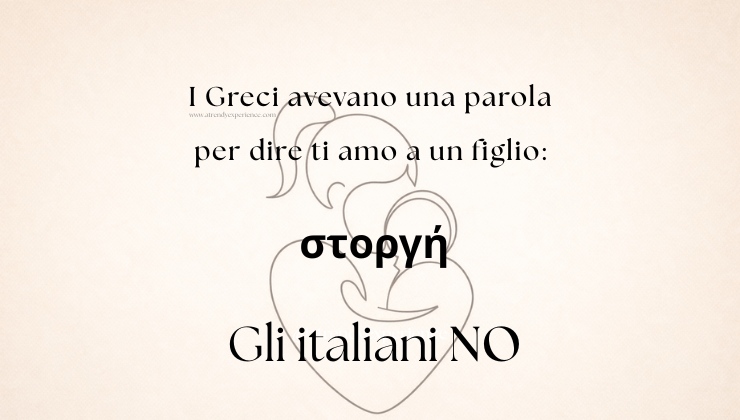 Il greco antico e l’amore naturale Storgé