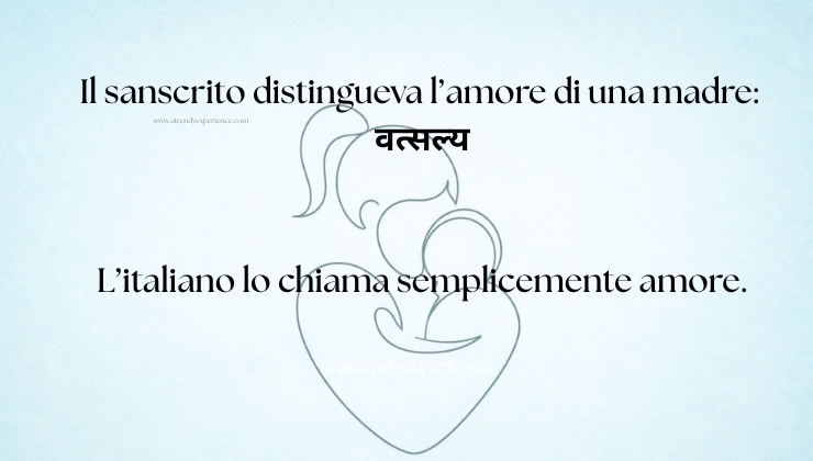 Il sanscrito e la parola dell’amore puro Vatsalya