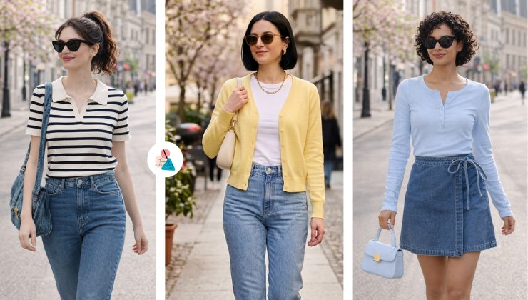 Jeans e top basic il look “zero effort” che funziona sempre
