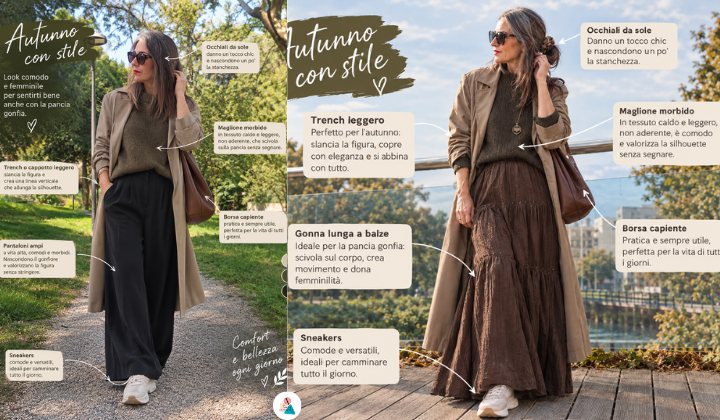 Come vestirsi se hai la pancia gonfia outfit ufficio