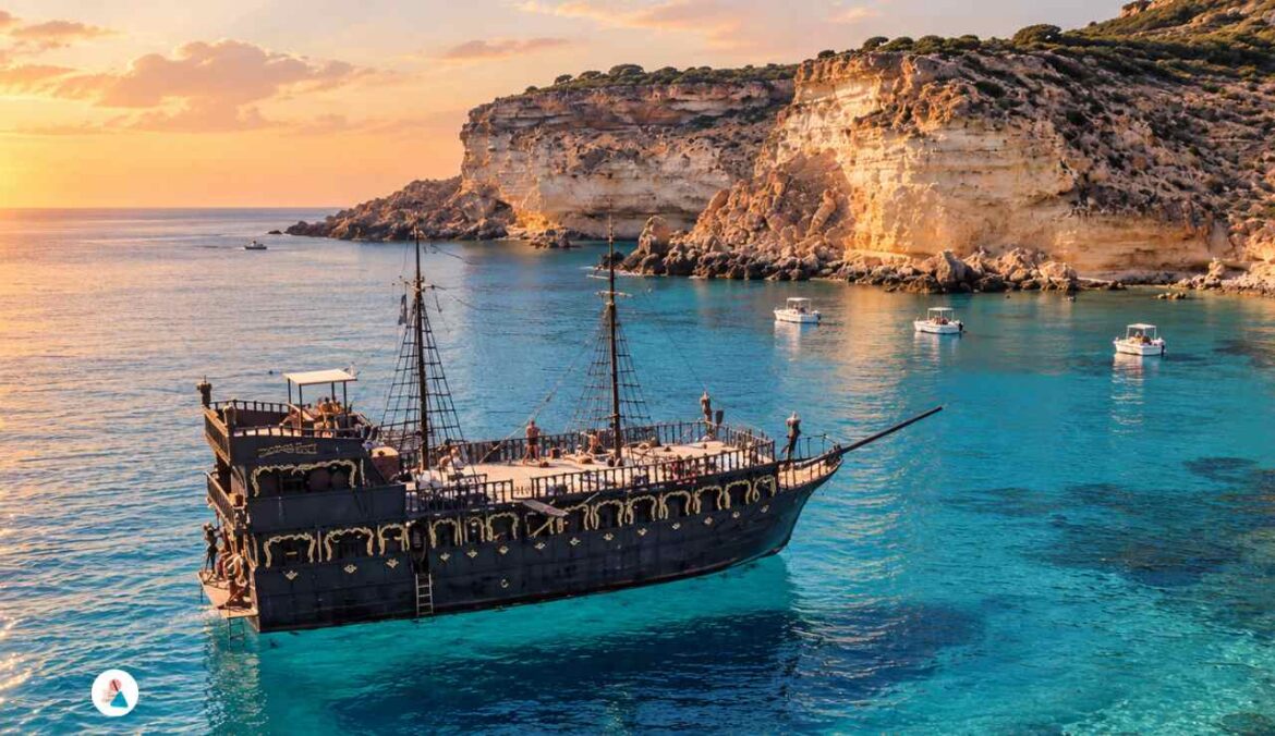 Lampedusa, fuori copione un giorno da pirati sul Galeone Adriana