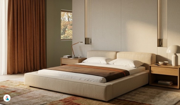 Arredi e disposizione nella camera da letto moderna