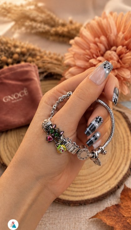 Bracciale con charm gatto le idee autunnali Gnoce Italia (1)