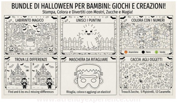 Come organizzare un pomeriggio di Halloween con i giochi stampabili